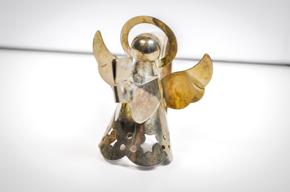 Vintage Angel of Prayer Napkin Ring - Religious Silverware - Christmas Napkin Rings