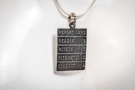 Vintage Danecraft 12K Gold Filled Poor Report Card Charm - Stamped and Tested Gold Filled - Funny Charms