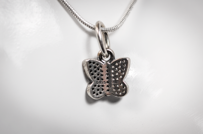 Pandora Cute Sparkling Small Butterfly Charm - Stamped and Tested Sterling Silver - Sterling Micro Charm - Model 791497CZ