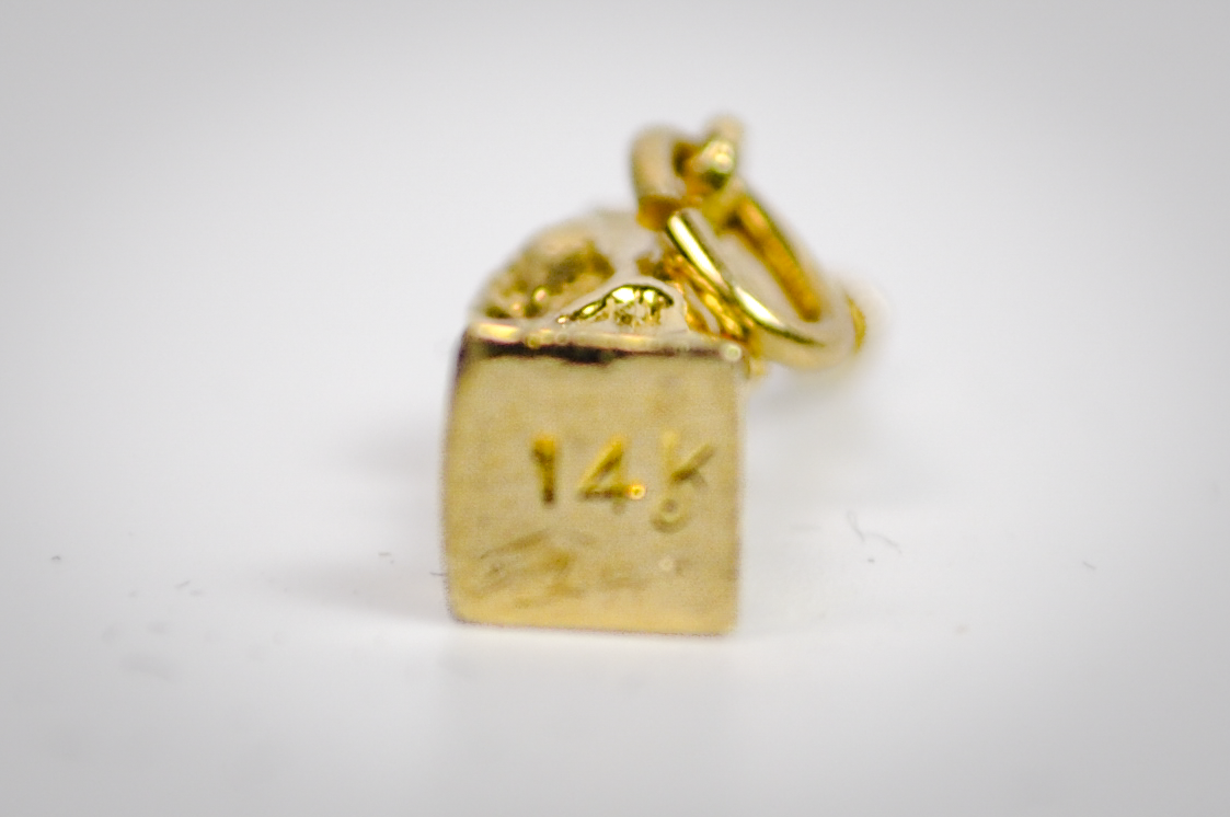 14K Yellow Gold Small Statue of Liberty Charm - Stamped and Tested 14 Karat - Vintage Detailed Statue of Liberty Miniature Pendant