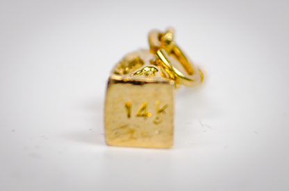 14K Yellow Gold Small Statue of Liberty Charm - Stamped and Tested 14 Karat - Vintage Detailed Statue of Liberty Miniature Pendant