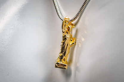 14K Yellow Gold Small Statue of Liberty Charm - Stamped and Tested 14 Karat - Vintage Detailed Statue of Liberty Miniature Pendant