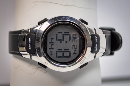 Armitron Pro Sport MS055(R) Digital Watch - Working Watch - Black