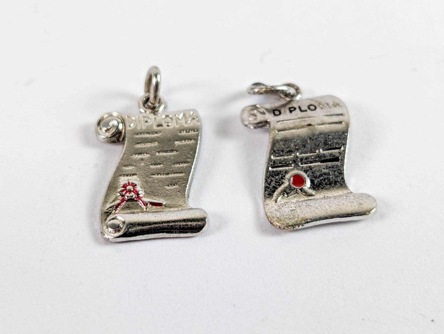 Lot of Sterling Silver Graduation Charms - Choose by Charm! - Stamped and Tested Sterling - Grad Caps and Tassels