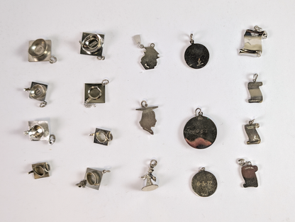 Lot of Sterling Silver Graduation Charms - Choose by Charm! - Stamped and Tested Sterling - Grad Caps and Tassels