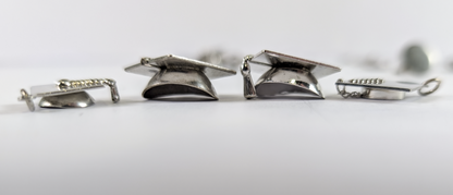 Lot of Sterling Silver Graduation Charms - Choose by Charm! - Stamped and Tested Sterling - Grad Caps and Tassels