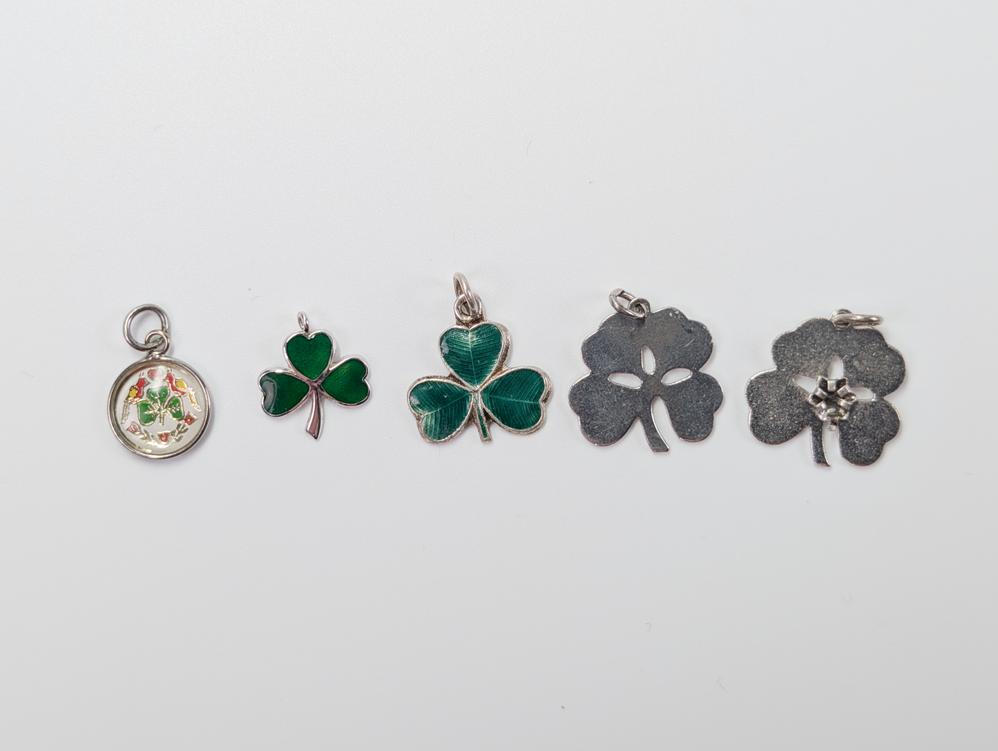 Lot of Sterling Silver Lucky Charms - Choose by Charm! - Stamped and Tested Sterling - Wishbones, Shamrocks, Horseshoes