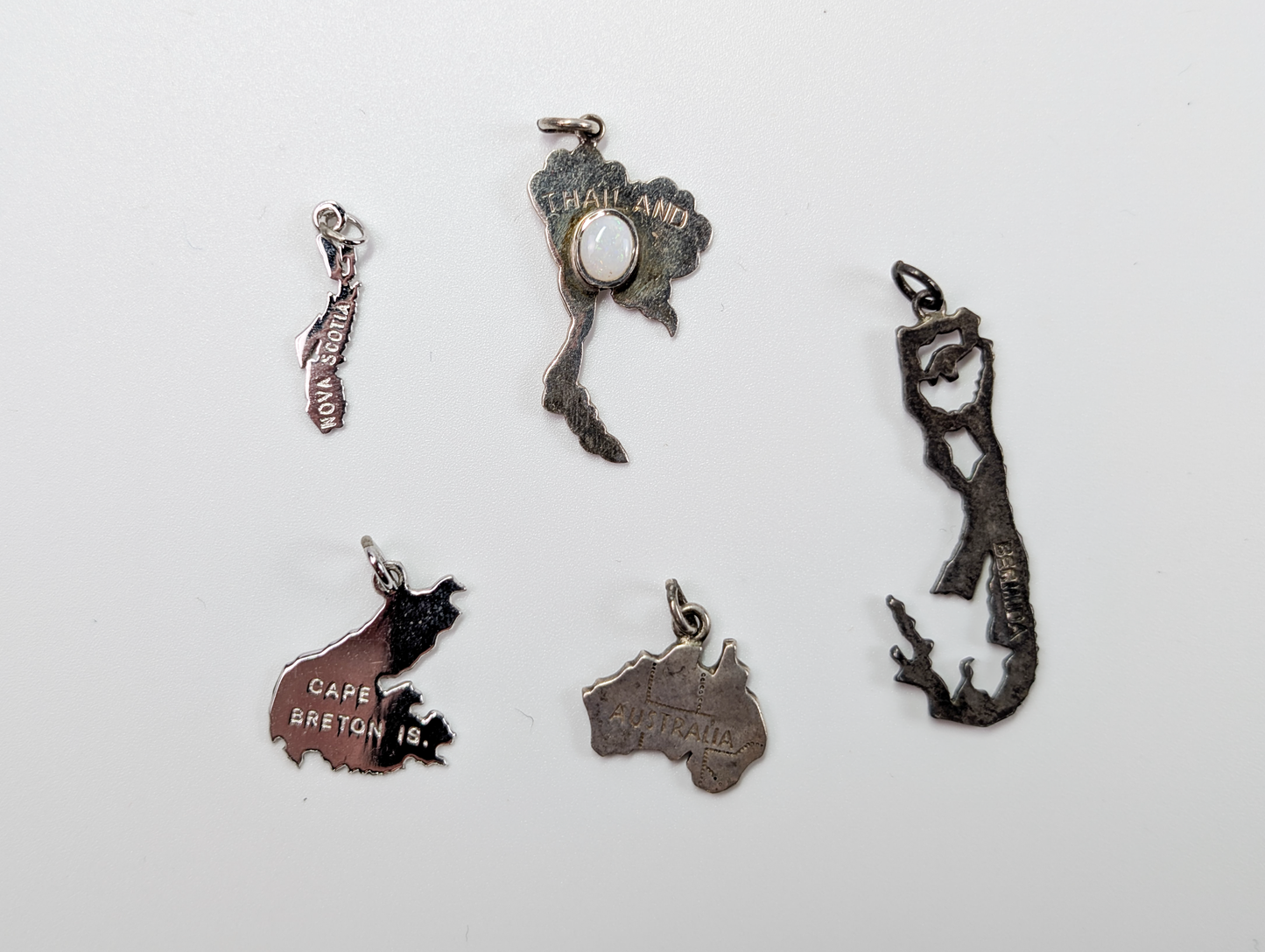 Variety of Sterling Silver State  and Country Charms! - Choose by Charm - Stamped and Tested Sterling Silver
