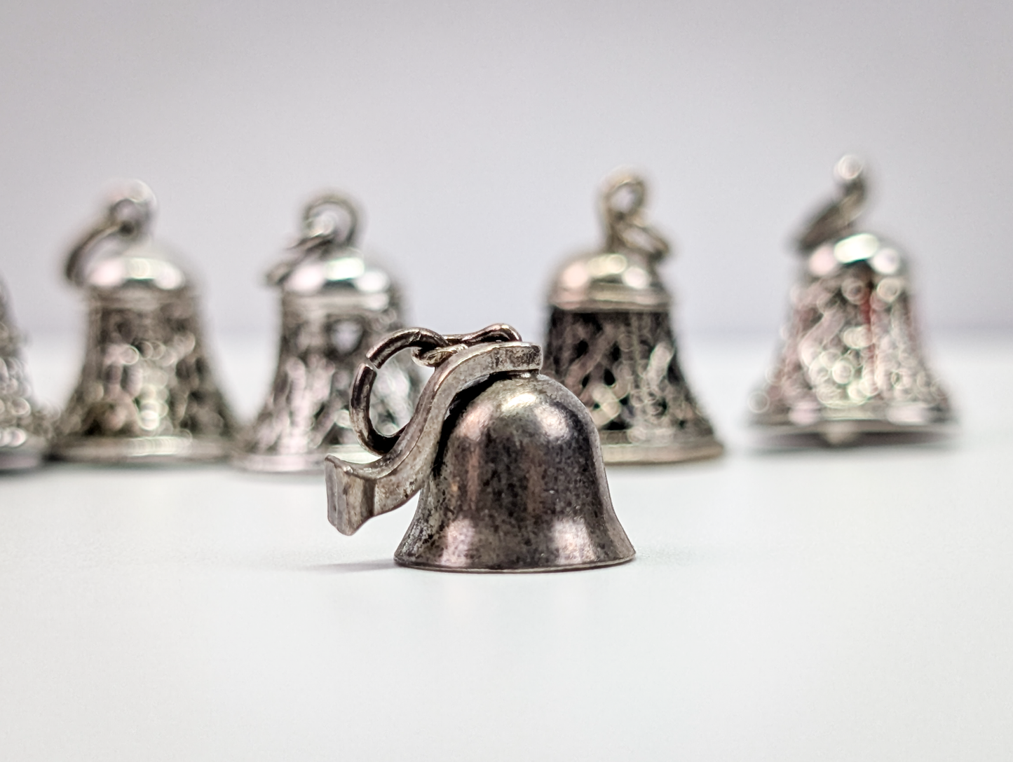 Lot of Sterling Silver Bell Charms - Choose by Charm! - Stamped and Tested Sterling - Christmas, Clappers, Dangling