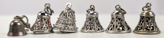 Lot of Sterling Silver Bell Charms - Choose by Charm! - Stamped and Tested Sterling - Christmas, Clappers, Dangling