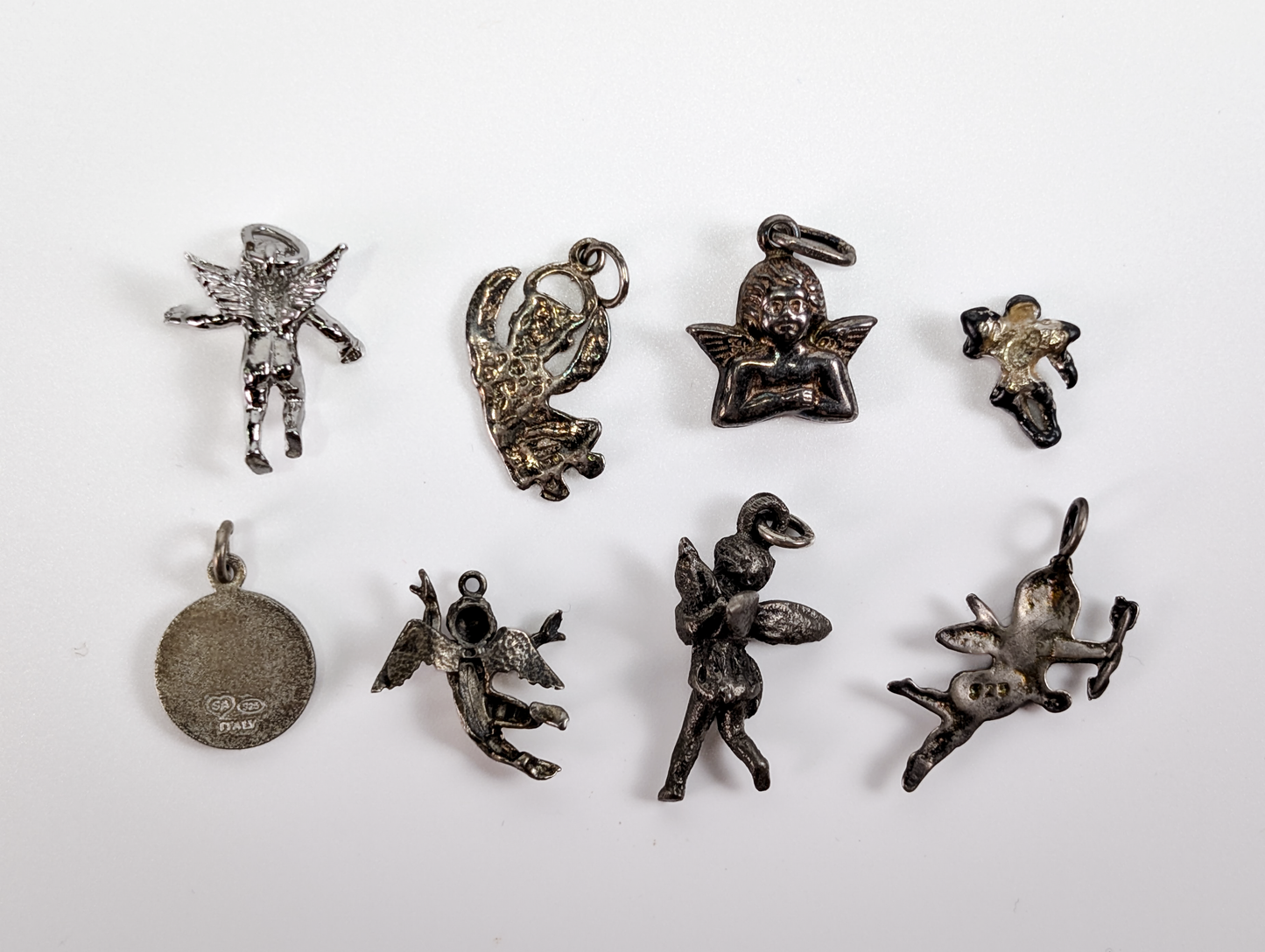 Lot of Sterling Silver Cherub Charms - Choose by Charm! - Stamped and Tested Sterling - Angels, Cupids, Cherubs