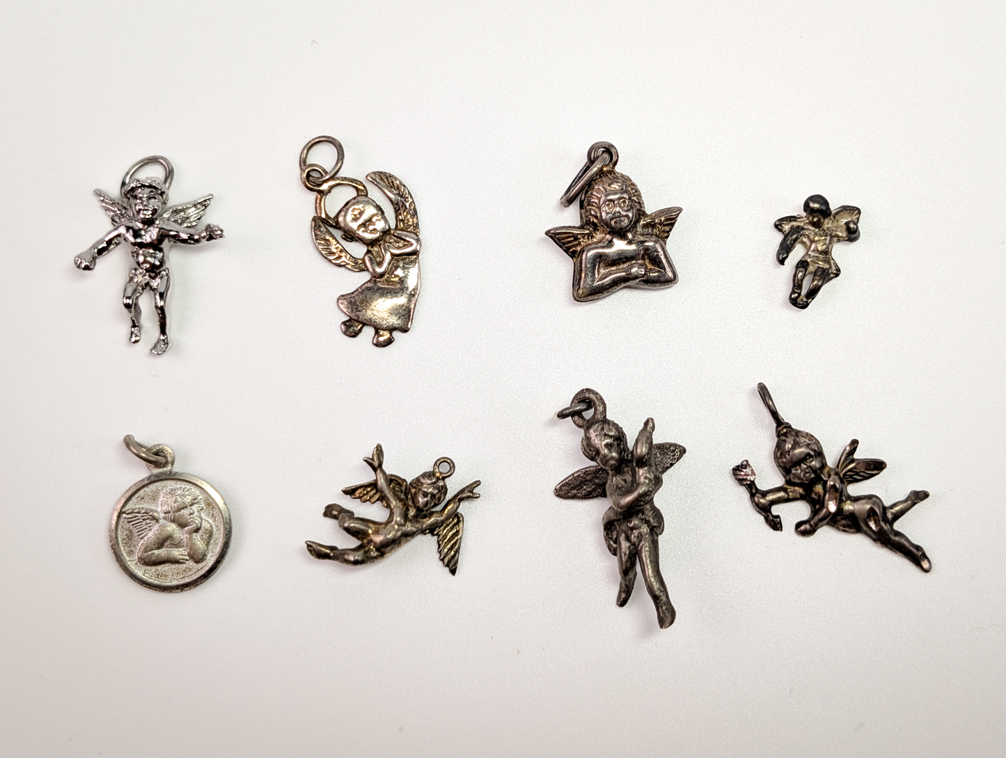 Lot of Sterling Silver Cherub Charms - Choose by Charm! - Stamped and Tested Sterling - Angels, Cupids, Cherubs