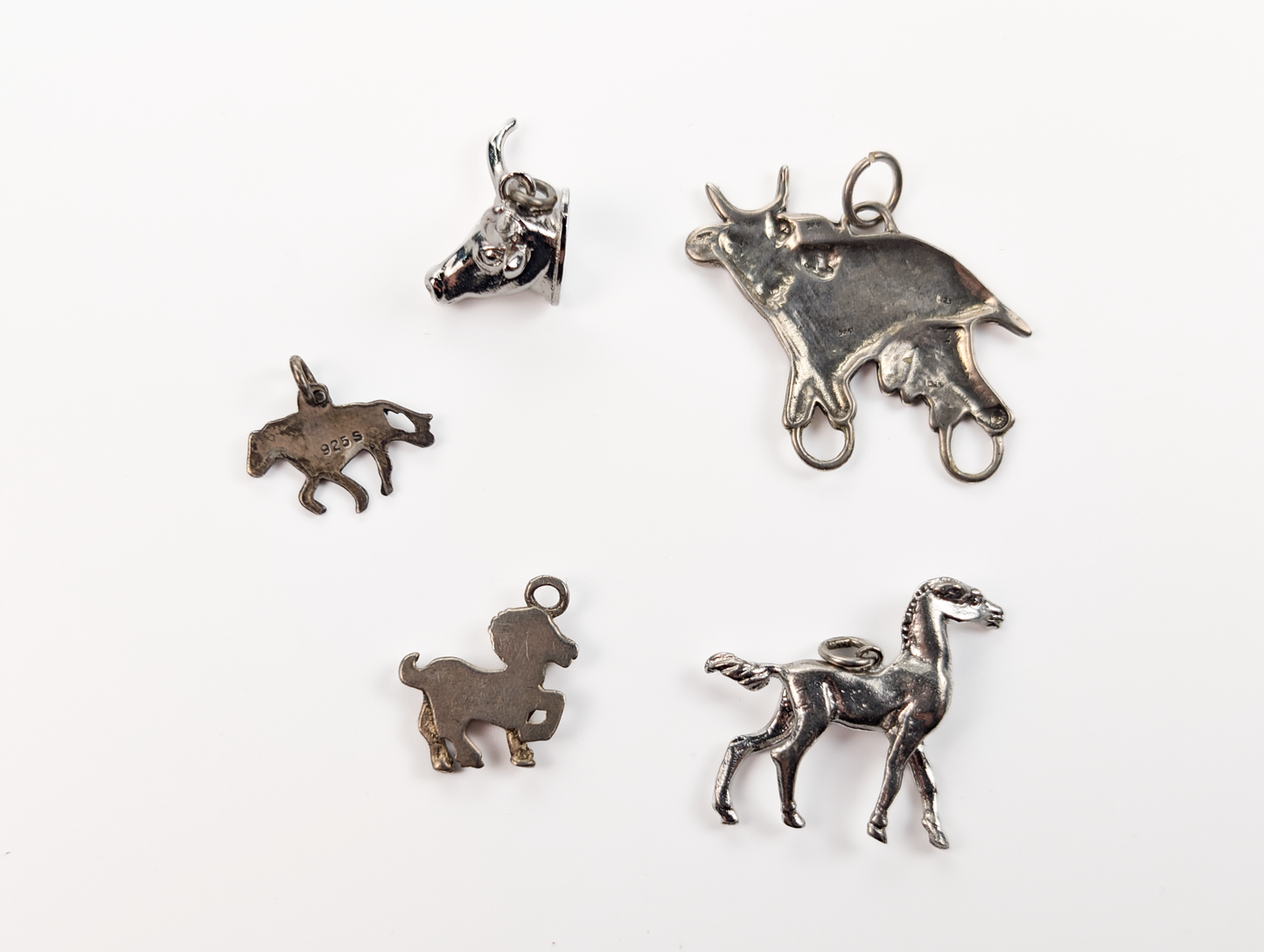 Lot of Sterling Silver Animal Charms - Choose by Charm! - Stamped and Tested Sterling - Dogs, Horses, Insects, and More!
