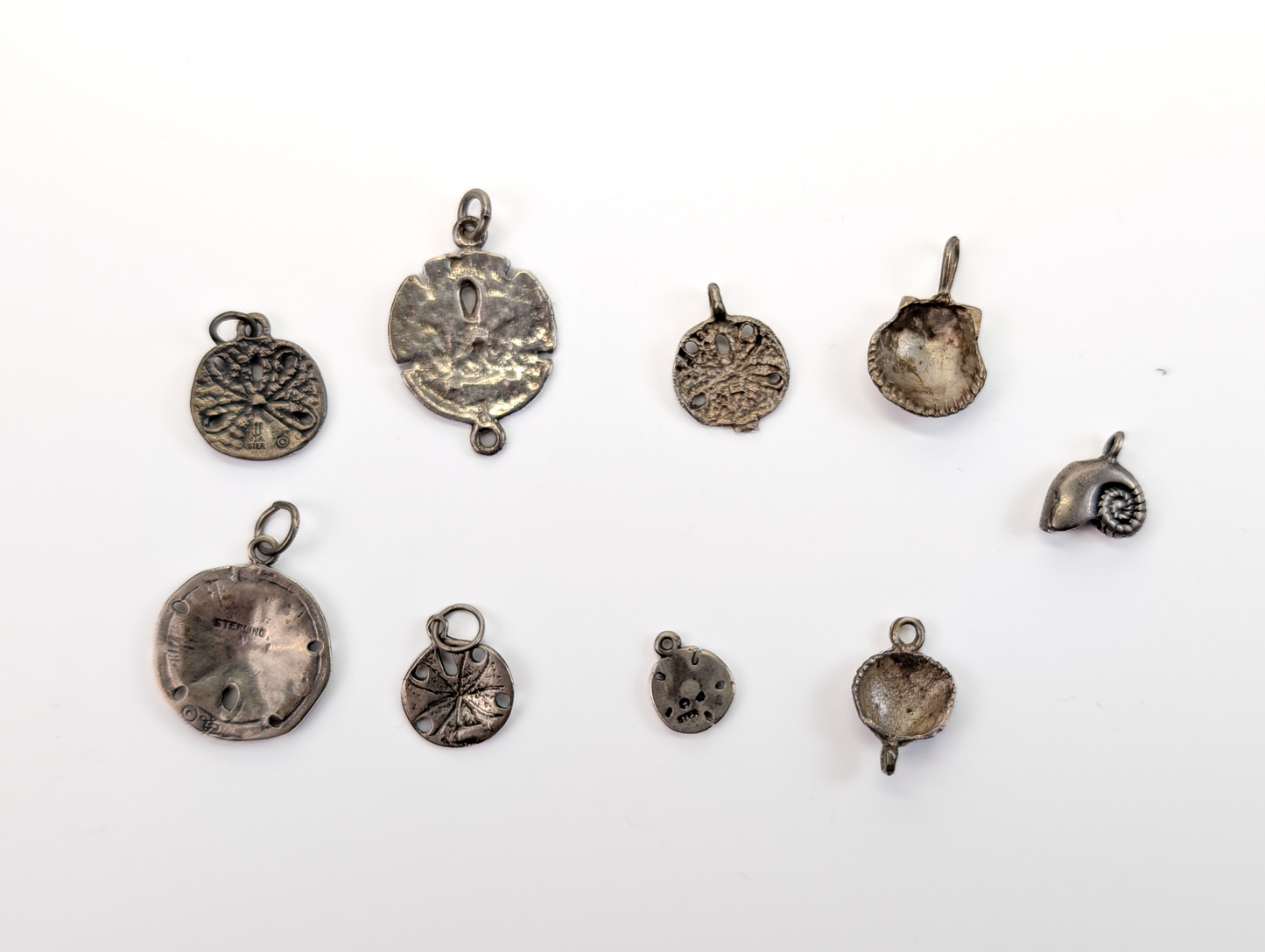 Lot of Sterling Silver Marine/Beach Animals Charms - Choose by Charm! - Stamped and Tested Sterling - Crustaceans, Sand Dollars, Starfish