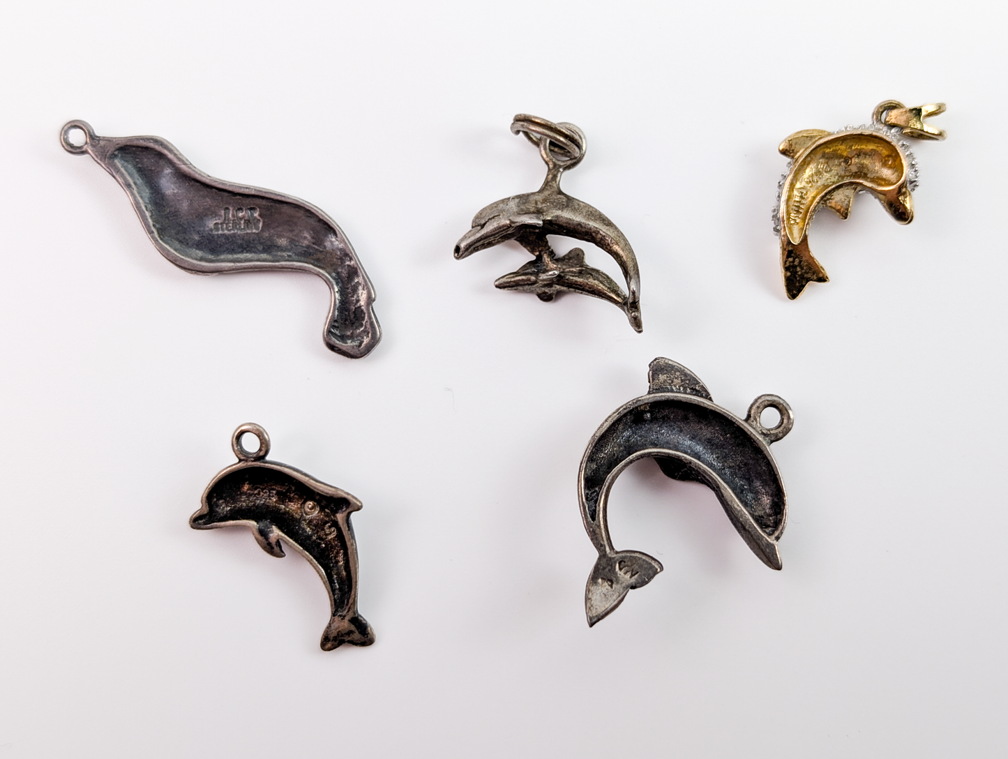 Lot of Sterling Silver Ocean/Sea Life Animals Charms - Choose by Charm! - Stamped and Tested Sterling - Dolphins, Lobsters, Crabs
