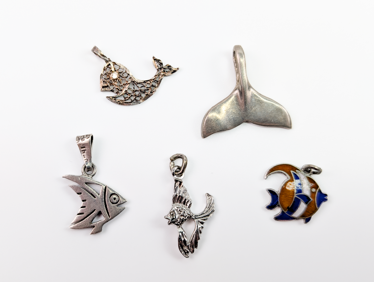 Lot of Sterling Silver Ocean/Sea Life Animals Charms - Choose by Charm! - Stamped and Tested Sterling - Dolphins, Lobsters, Crabs