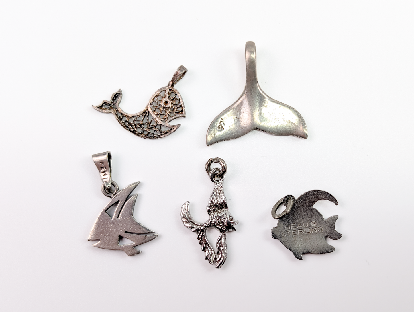 Lot of Sterling Silver Ocean/Sea Life Animals Charms - Choose by Charm! - Stamped and Tested Sterling - Dolphins, Lobsters, Crabs