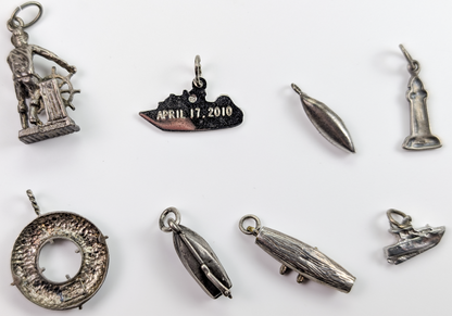 Lot of Sterling Silver Nautical Boating Charms - Choose by Charm! - Stamped and Tested Sterling - Sailboats, Cruises, Lighthouses, Anchors