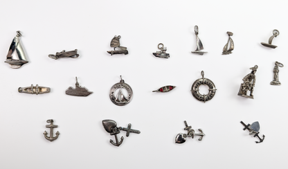Lot of Sterling Silver Nautical Boating Charms - Choose by Charm! - Stamped and Tested Sterling - Sailboats, Cruises, Lighthouses, Anchors