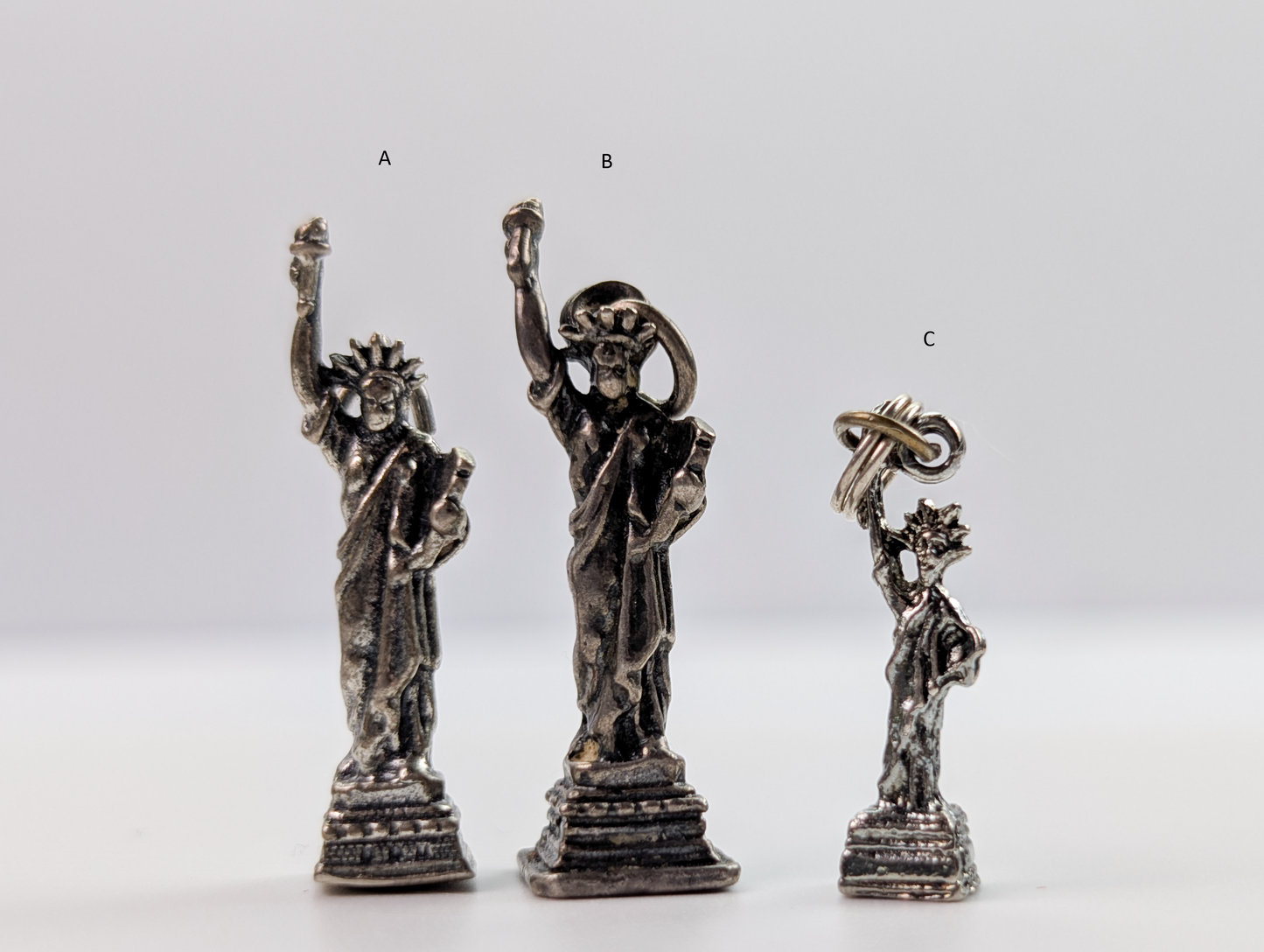 Lot of Sterling Silver Locational Landmark Charms - Choose by Charm! - Stamped and Tested Sterling - Statue of Liberty, Eifel Tower, Space Needle