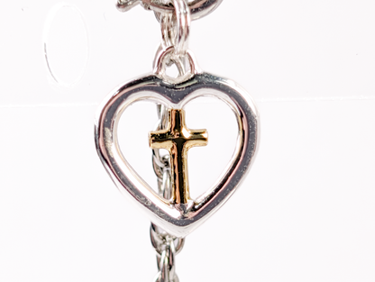 Sterling Silver Religious Charms - Choose by Charm! - Stamped and Tested Sterling - Crosses, Doves, Hands of Prayer