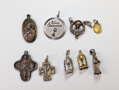 Sterling Silver Religious Charms - Choose by Charm! - Stamped and Tested Sterling - Crosses, Doves, Hands of Prayer