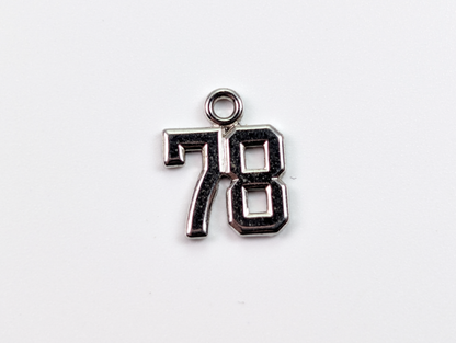 Sterling Silver Numbers Charms - Choose by Charm! - Stamped and Tested Sterling - Graduation Dates, Years, Numbers