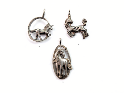 Sterling Silver Fantasy Charms - Choose by Charm! - Stamped and Tested Sterling - Dragons, Mermaids, Witches