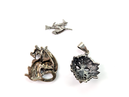 Sterling Silver Fantasy Charms - Choose by Charm! - Stamped and Tested Sterling - Dragons, Mermaids, Witches