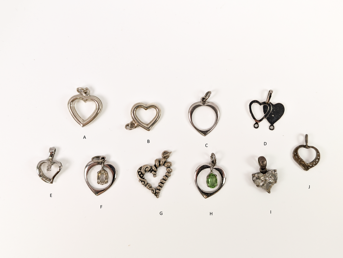Sterling Silver Hearts and Love Charms - Choose by Charm! - Stamped and Tested Sterling - Open Hearts, Heart Lockets, I love You