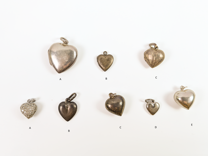 Sterling Silver Hearts and Love Charms - Choose by Charm! - Stamped and Tested Sterling - Open Hearts, Heart Lockets, I love You