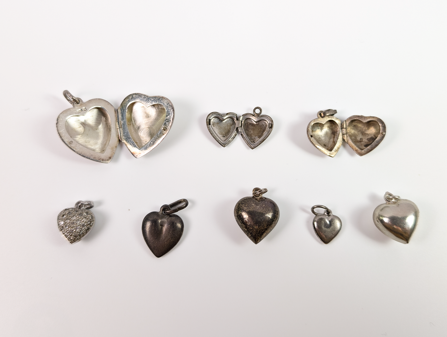 Sterling Silver Hearts and Love Charms - Choose by Charm! - Stamped and Tested Sterling - Open Hearts, Heart Lockets, I love You