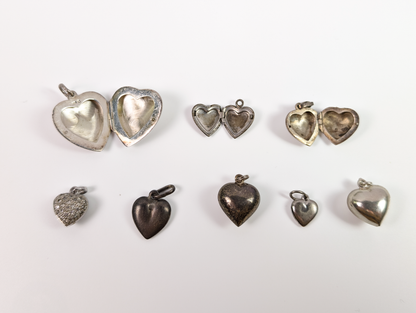 Sterling Silver Hearts and Love Charms - Choose by Charm! - Stamped and Tested Sterling - Open Hearts, Heart Lockets, I love You