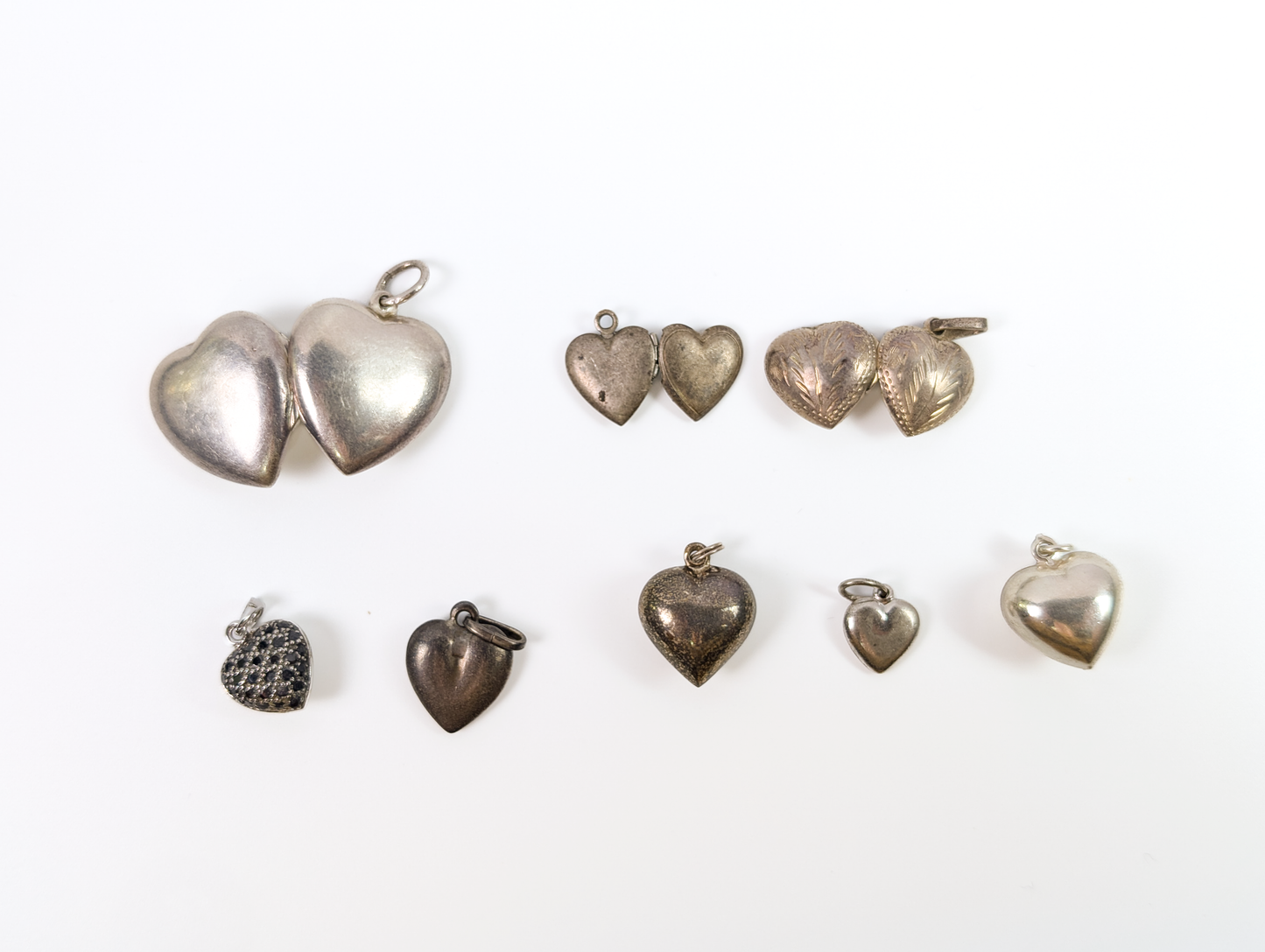 Sterling Silver Hearts and Love Charms - Choose by Charm! - Stamped and Tested Sterling - Open Hearts, Heart Lockets, I love You