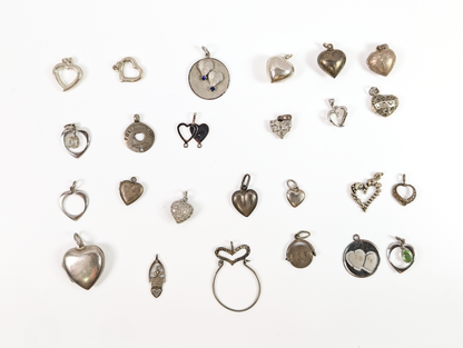 Sterling Silver Hearts and Love Charms - Choose by Charm! - Stamped and Tested Sterling - Open Hearts, Heart Lockets, I love You
