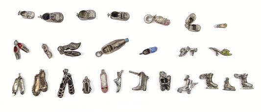 Sterling Silver Shoe Charms - Choose by Charm! - Stamped and Tested Sterling - Ballet Slippers, Heels, Boots