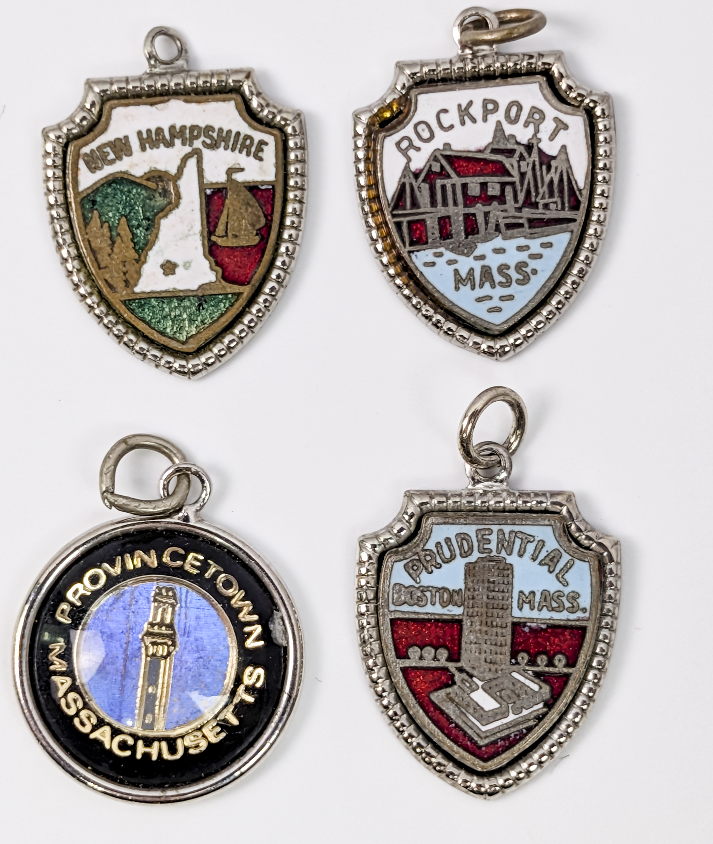 Sterling Silver New England Charms - Choose by Charm! - Stamped and Tested Sterling - Massachusetts, New Hampshire, Old man on Mountain