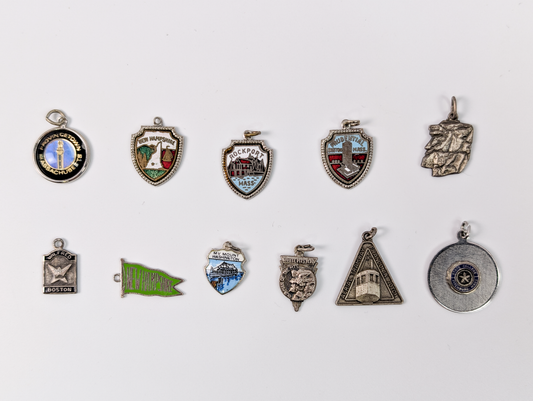 Sterling Silver New England Charms - Choose by Charm! - Stamped and Tested Sterling - Massachusetts, New Hampshire, Old man on Mountain