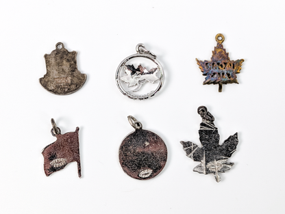 Sterling Silver Canadian Charms - Choose by Charm! - Stamped and Tested Sterling - Niagara Falls, Provinces, Flags
