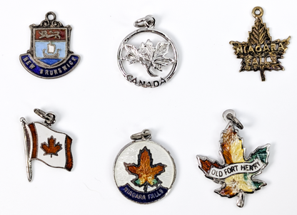 Sterling Silver Canadian Charms - Choose by Charm! - Stamped and Tested Sterling - Niagara Falls, Provinces, Flags