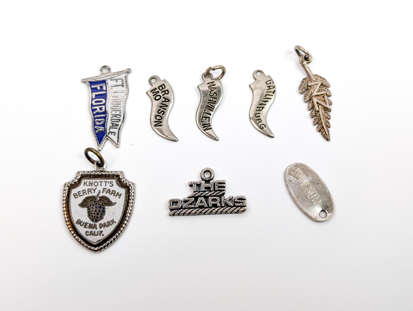 Sterling Silver World Charms - Choose by Charm! - Stamped and Tested Sterling - Europe, USA, Countries