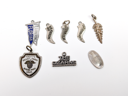 Sterling Silver World Charms - Choose by Charm! - Stamped and Tested Sterling - Europe, USA, Countries