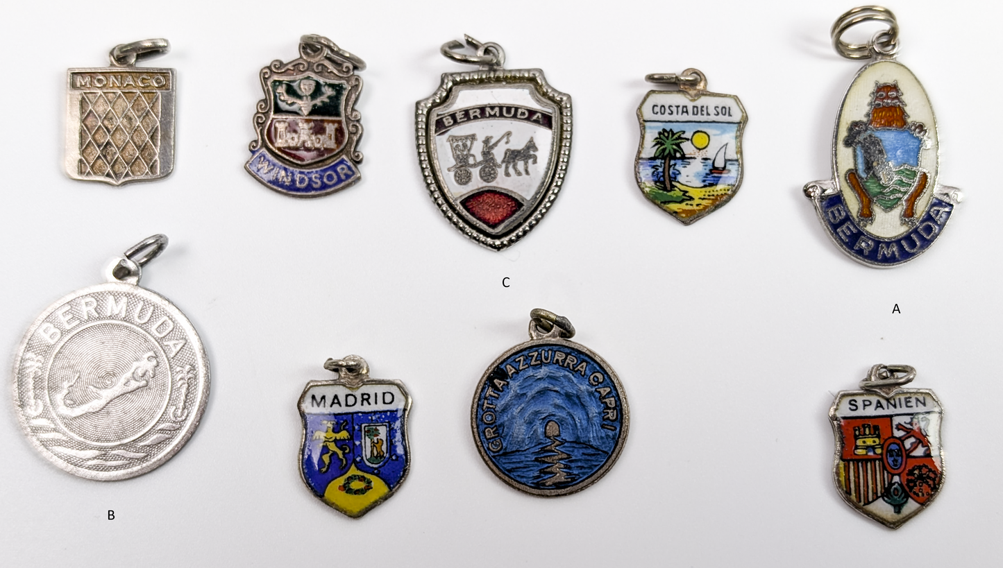 Sterling Silver World Charms - Choose by Charm! - Stamped and Tested Sterling - Europe, USA, Countries