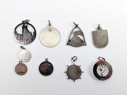Sterling Silver World Charms - Choose by Charm! - Stamped and Tested Sterling - Europe, USA, Countries