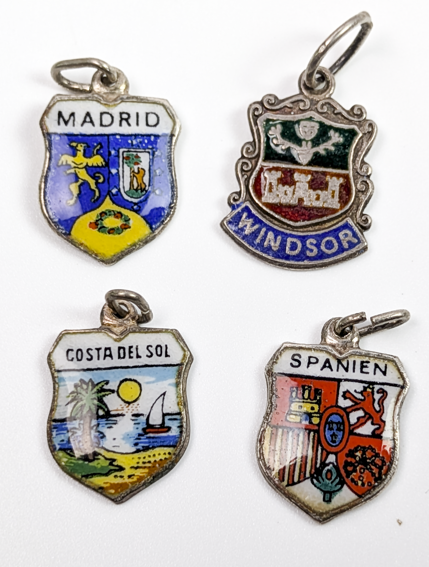 Sterling Silver World Charms - Choose by Charm! - Stamped and Tested Sterling - Europe, USA, Countries
