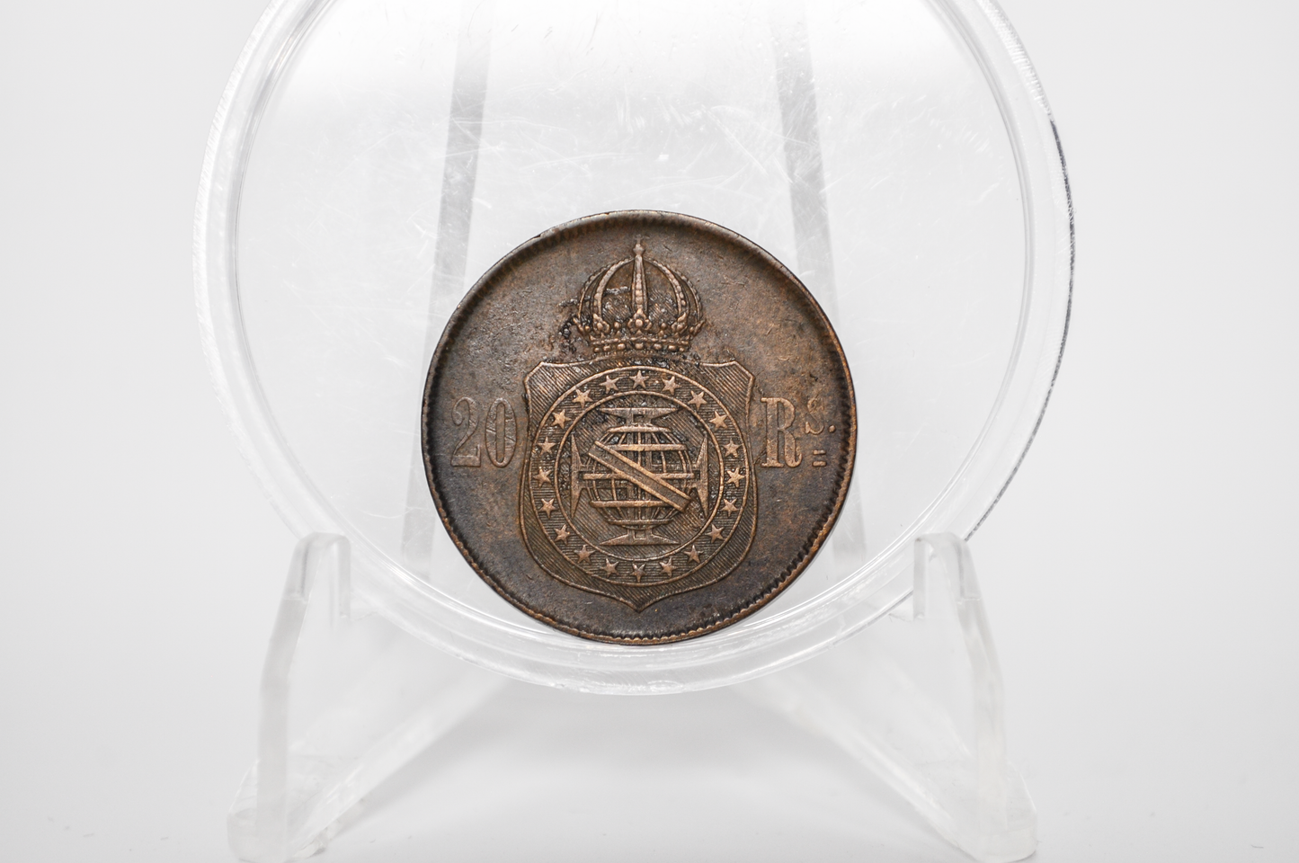 1869 20 Reis Brazil - Imperio Do Brazil Twenty Reis 1869 - Old Brazilian Coin