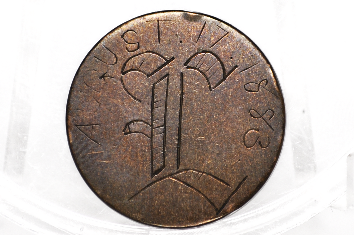 1888 Indian Head Love Token - Initialed T - Unique Handmade Love Token