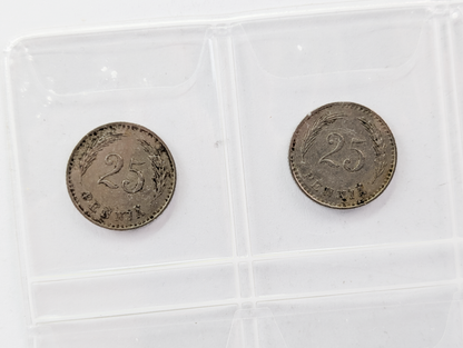 Collection of Finland 5, 10, & 25 Pennia - Copper and Iron Variants - Vintage Finnish Pennia - Finnish Coin Collection