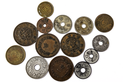 Collection of Japanese Coins - Varying Dates and Denominations - 1874-1959 - Sen and Yen - Vintage Japanese Coins