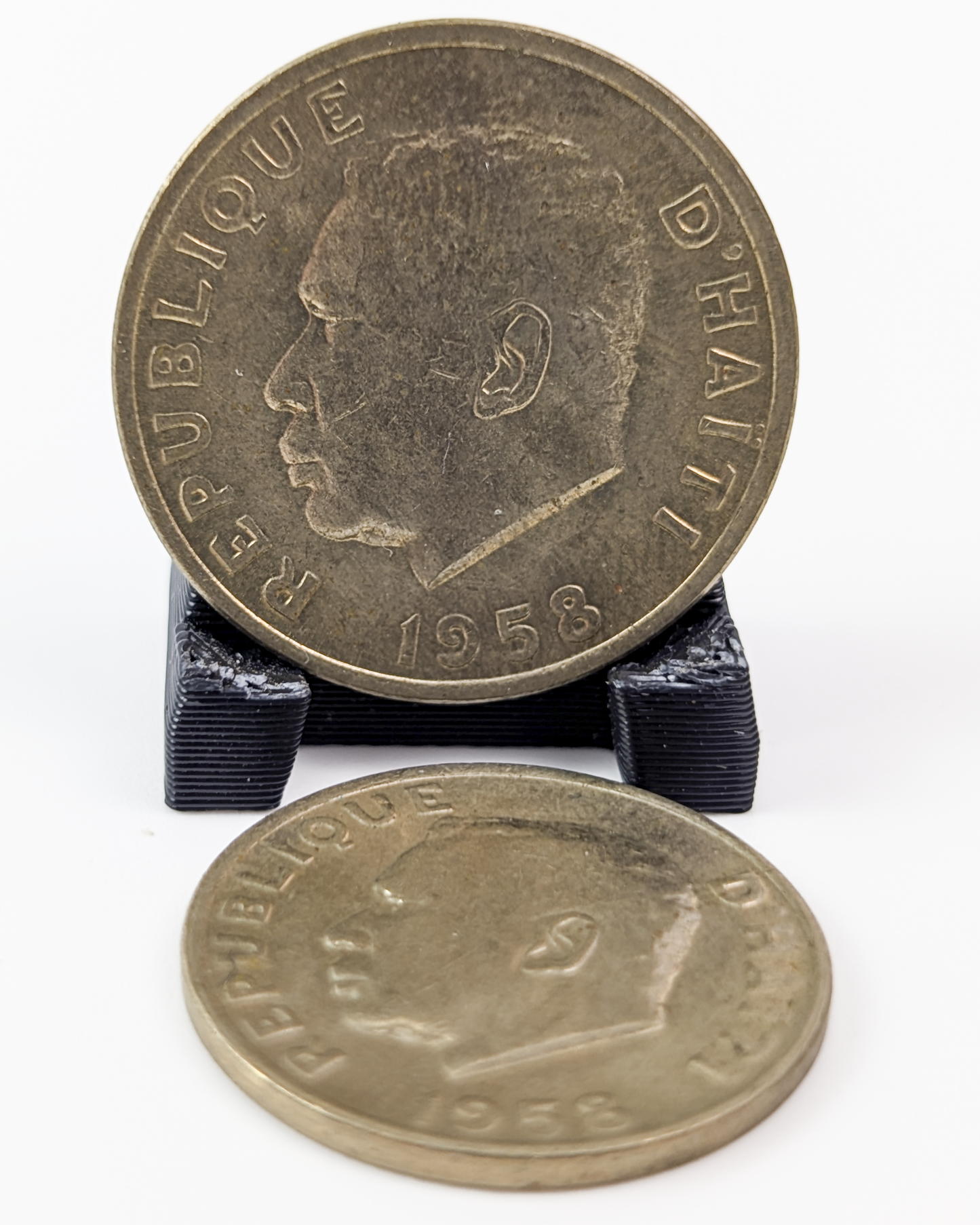 Set of 2 1958 Haiti 5&10 Centimes - Gem UNC Condition - First Republic of Haiti - Haiti 5&10 Cent 1958